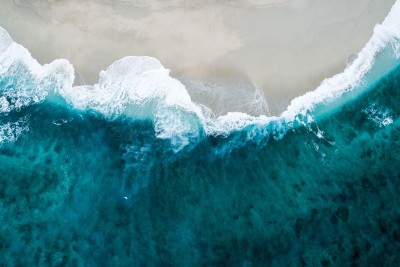 Strand von oben