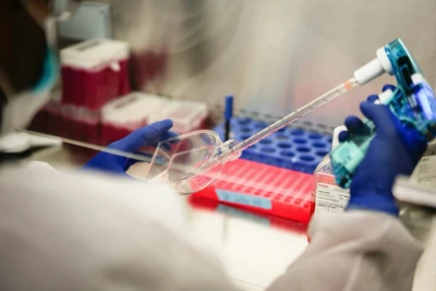 A researcher at work