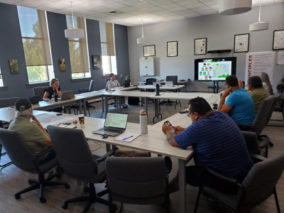 First Nations during a lecture in a seminar room