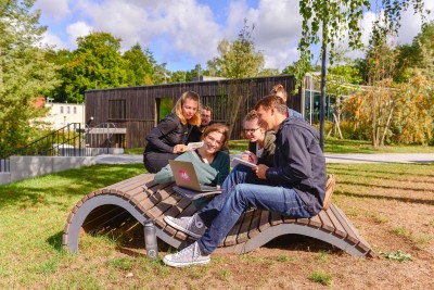 Students sitting together