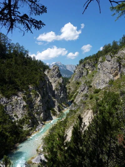 The Isar River in the Hinterau Valley